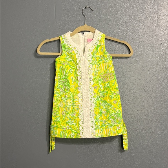 Lilly Pulitzer White Dress with Pink Label - Picture 2 of 5